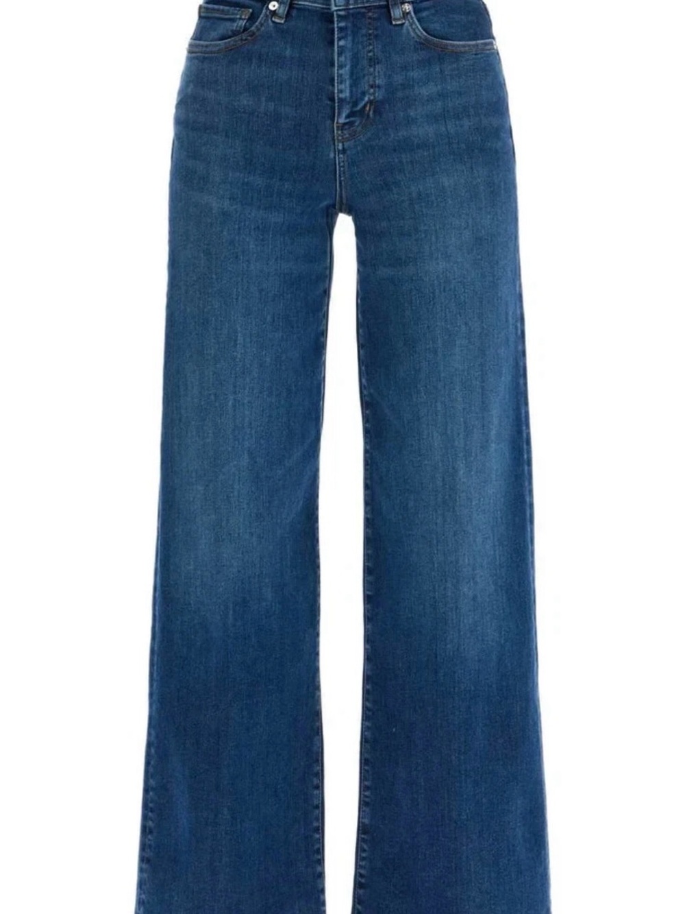 FRAME Le Slim Palazzo Wide Leg High Rise Jeans in Kinmount Sz 27 - Picture 1 of 8